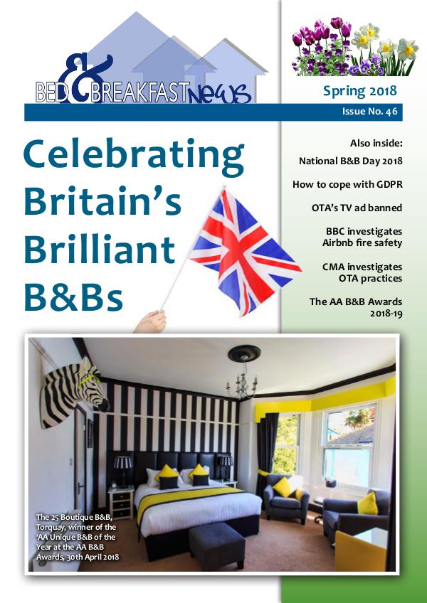 Bed & Breakfast News Issue #46 Spring 2018