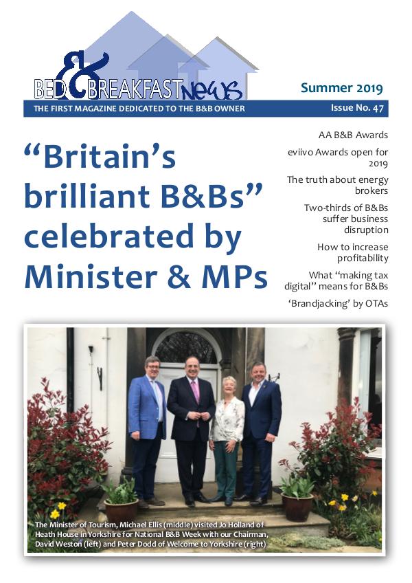 Bed & Breakfast News Issue #47 Summer 2019