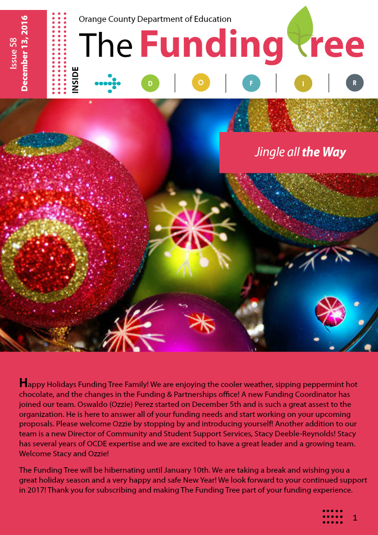 The Funding Tree Issue 58: Jingle all the Way