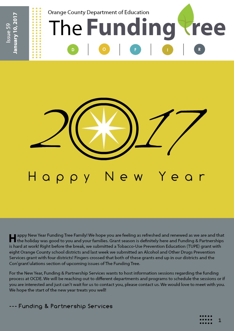 The Funding Tree Issue 59: New Year