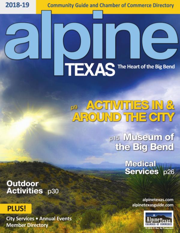 Alpine, Texas Community Guide 2018