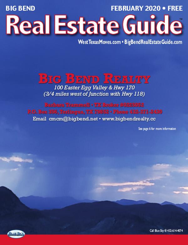 Big Bend Real Estate Guide February 2020