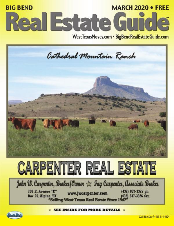 Big Bend Real Estate Guide March 2020