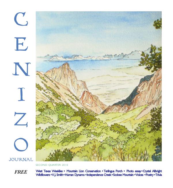Cenizo Journal Spring 2010