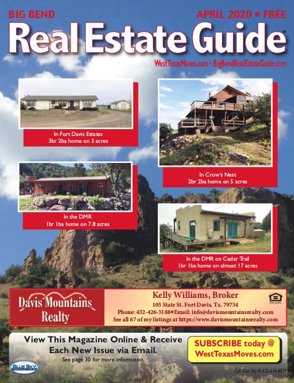 Big Bend Real Estate Guide April 2020