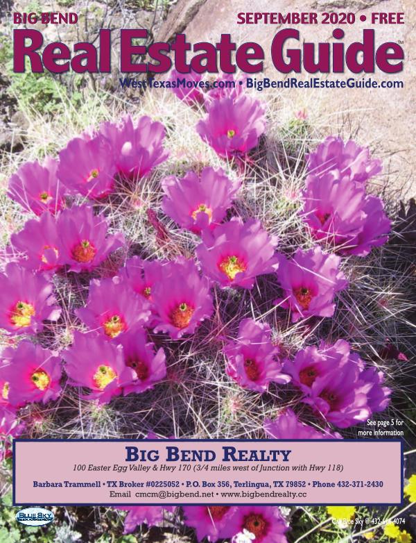 Big Bend Real Estate Guide September 2020