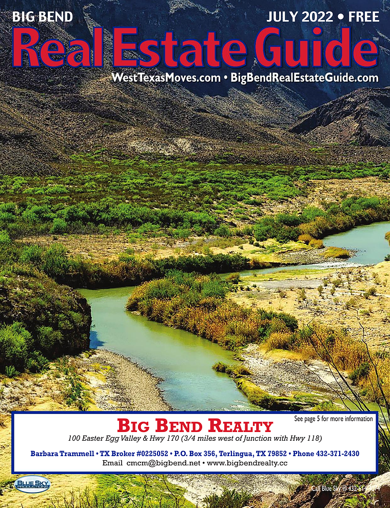 Big Bend Real Estate Guide July 2022