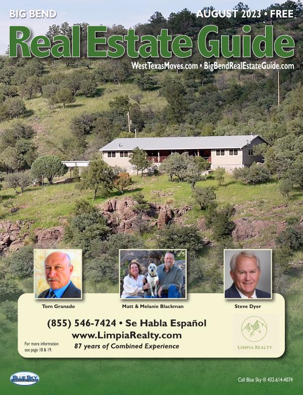Big Bend Real Estate Guide August 2023