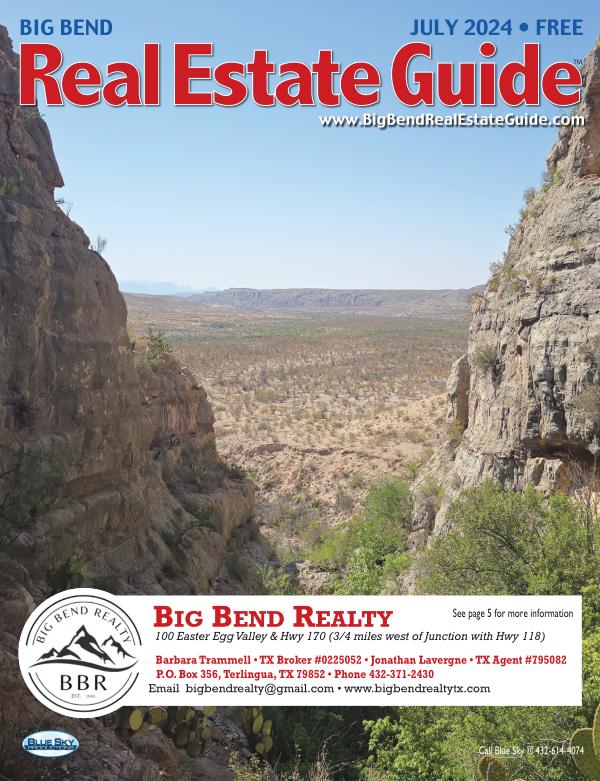 Big Bend Real Estate Guide July 2024