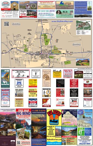 Map of the Big Bend & Davis Mountains 2016