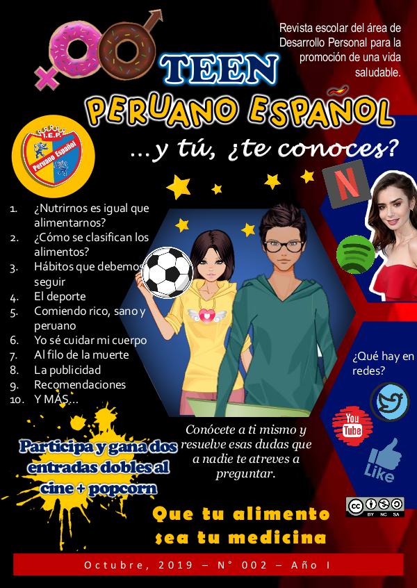 Revista Teen Peruano Español Revista TEEN Octubre