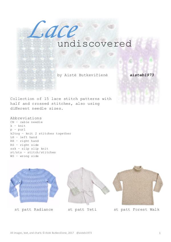 Summer Knitting Patterns Lace undiscovered (eng)