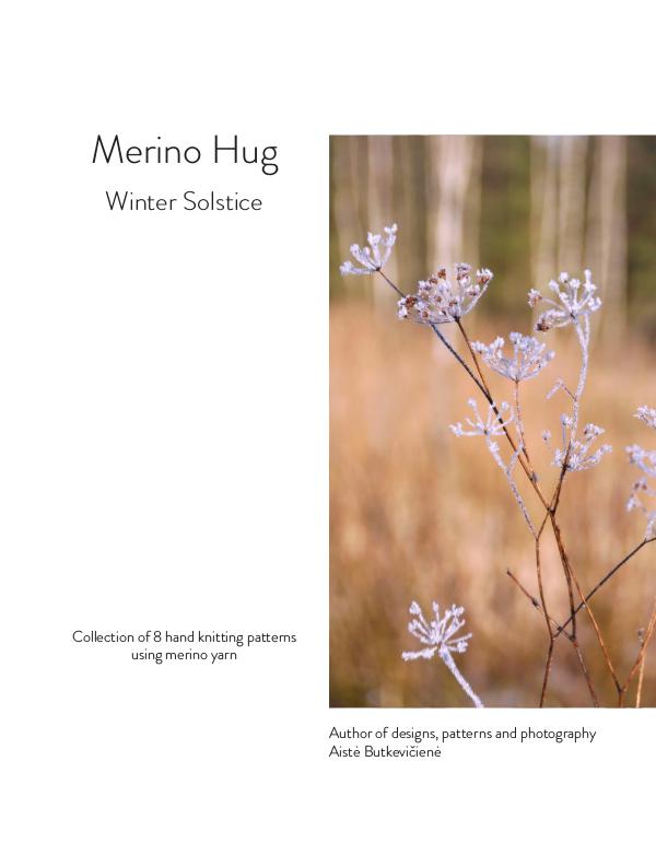 Collections of knitting patterns. Four seasons Merino Hug. Winter Solstice