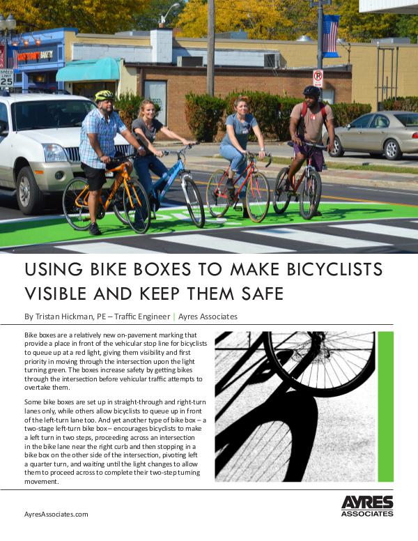 Ayres Knowledge Center Using Bike Boxes to Increase Visibility and Safety