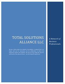 Total Solutions Alliance LLC - Wealth Creation Strategies