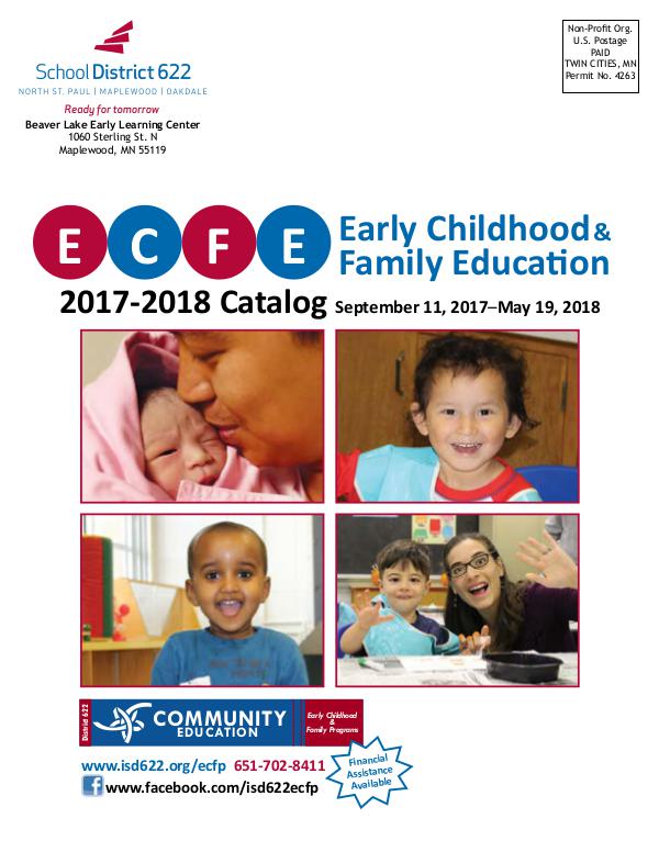 Early Childhood Family Education 2017-2018 Catalog