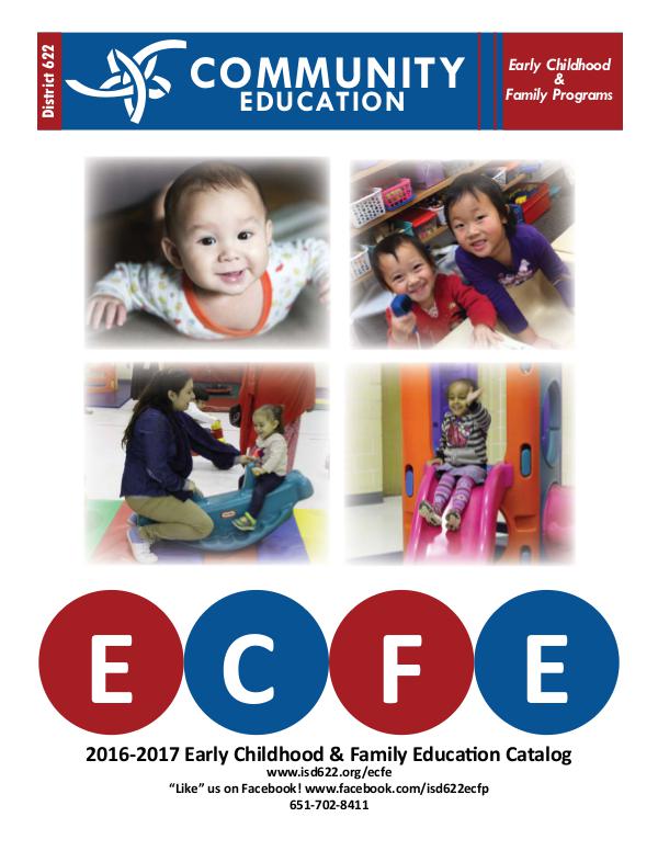 Early Childhood Family Education 2016-2017 Catalog
