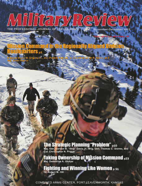 Military Review English Edition November-December 2013