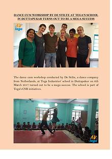 Dance Cum Workshop by De Stilte at Tega's School in Duttapukar