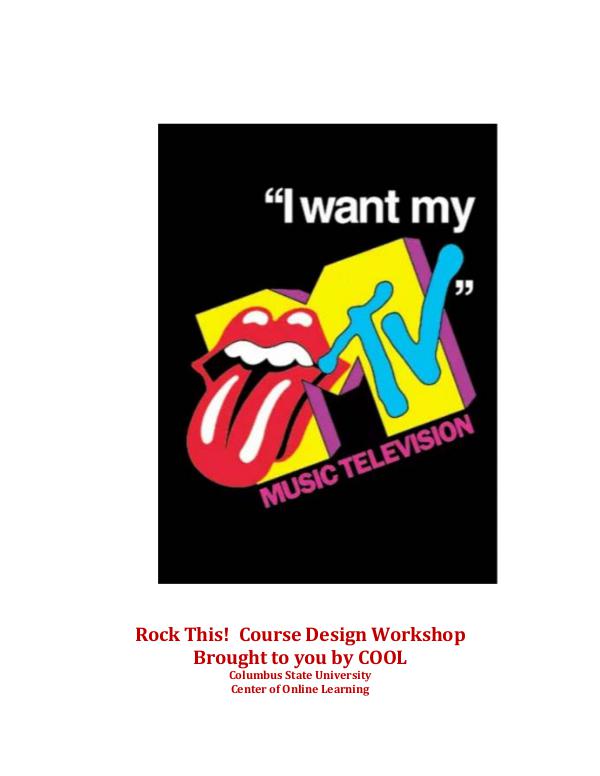 I Want My MTV - 80s Music Background Information I want my MTV for Course Design WorkShop