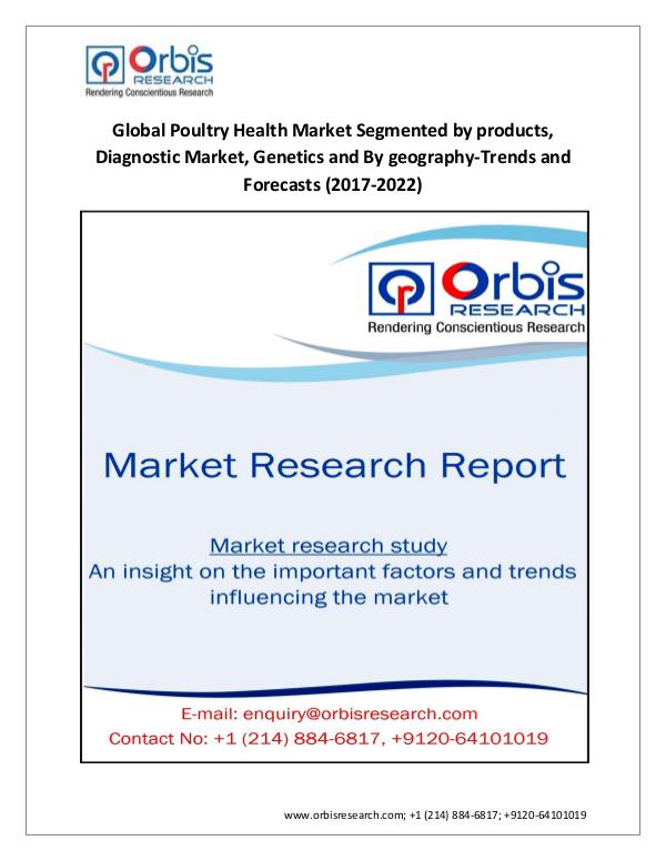 Market Research Report New Study: 2017 Global Poultry Health Market