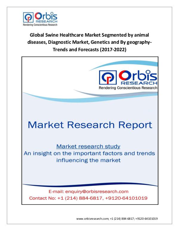 Market Research Report Latest Study On Global  Swine Healthcare Market  2