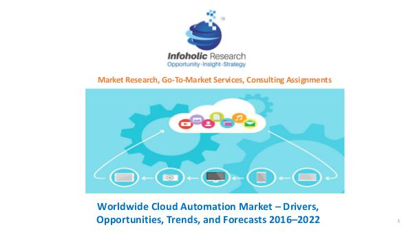 Worldwide Cloud Automation Market – Trends and Forecasts 2016-2022 Worldwide Cloud Automation Market 2016-2022