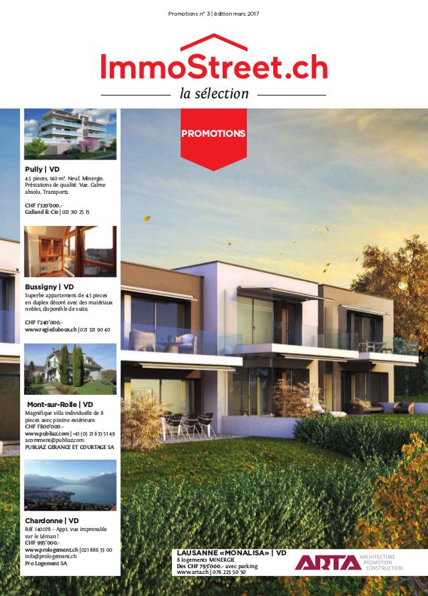 La Sélection ImmoStreet.ch - leader des magazines immobiliers en Suis n°3 - Promotions
