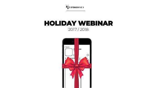 Webinar: Holiday & Seasonal App Store Optimization Holiday Webinar