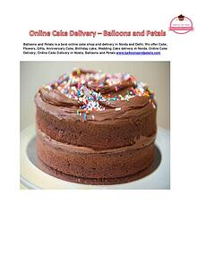 Balloons and Petals - Cake shop and delivery in Noida and Delhi