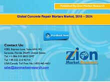 Global Concrete Repair Mortars Market, 2016 – 2024
