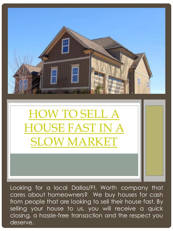 how to sell a house fast in a slow market how to sell a house fast in a slow market