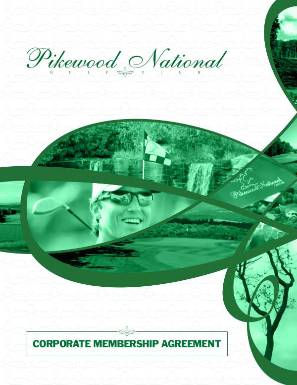 Pikewood National Golf Club's Corporate Membership Agreement 1