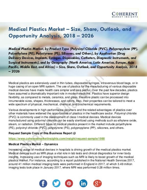 Medical Devices Research Reports Medical Plastics Market