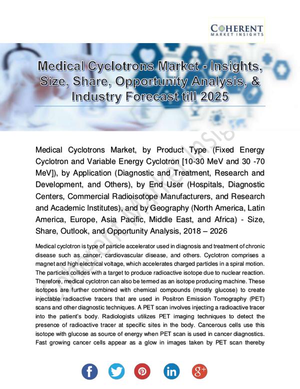 Medical Devices Research Reports Medical Cyclotrons Market
