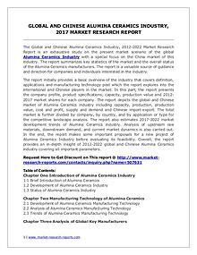 Global Alumina Ceramics Industry Analyzed in New Market Report