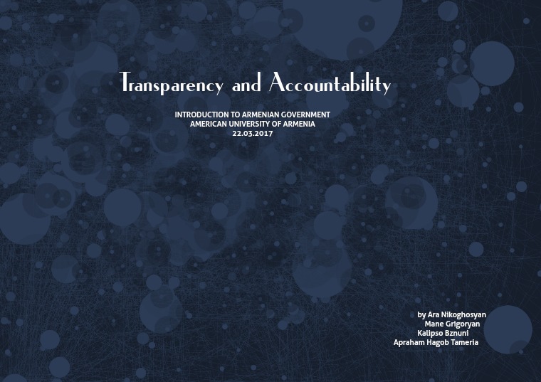 AUA Presentations Transparency and Accountability