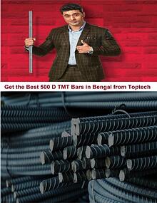 Get the Best 500 D TMT Bars in Bengal from Toptech