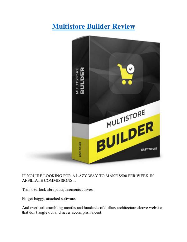 Multistore Builder Review Multistore Builder Review