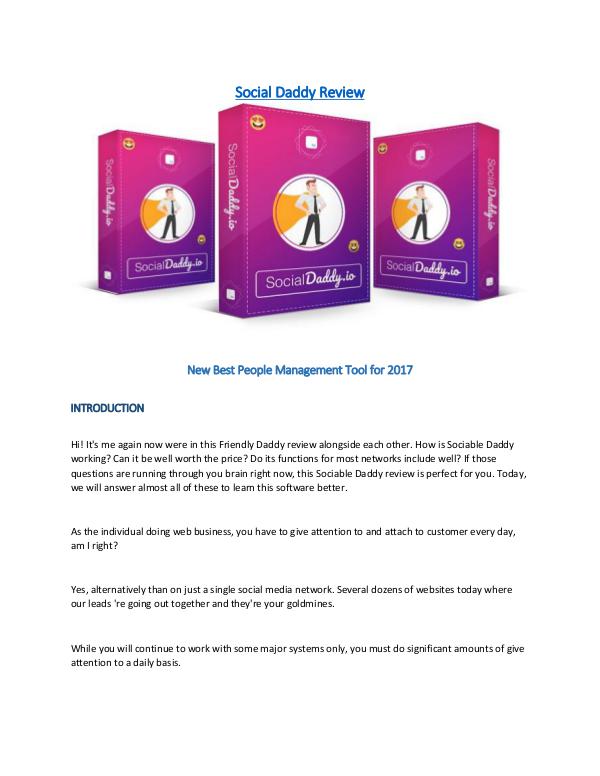Social Daddy Review - New Best Social Management Tool for 2017 New Best Social Management Tool for 2017