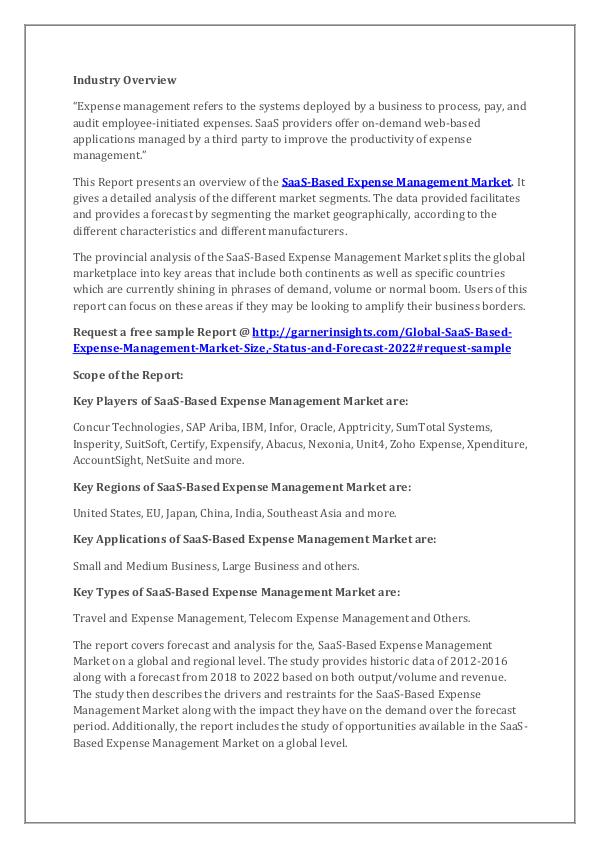 Market Research Reports SaaS-Based Expense Management Market Report 2018