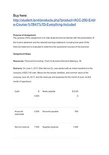 ACC 290 Entire Course / Everything Included