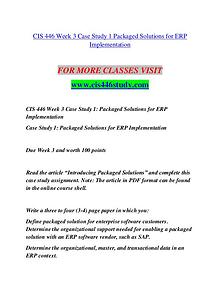 CIS 446 STUDY Education is Power/cis446study.com