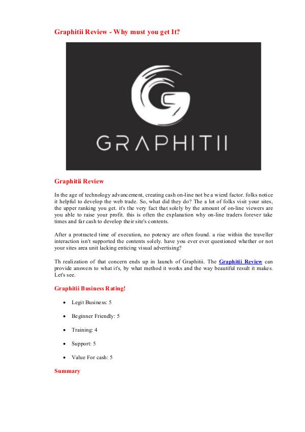 Graphitii Review - Demo Bonuses Free