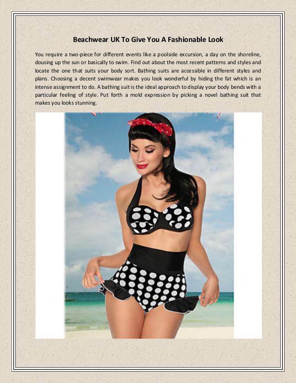 My first Magazine Beachwear UK To Give You A Fashionable Look