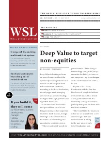 Wall Street Letter Volume XLV Issue 24