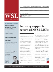 Wall Street Letter Volume XLV Issue 19
