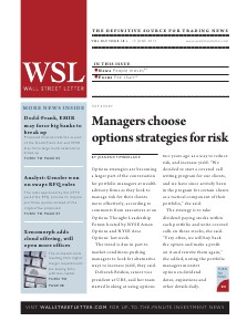 Wall Street Letter Volume XLV Issue 18