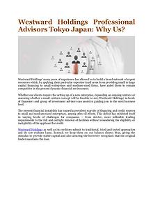 Westward Holdings Professional Advisors Tokyo Japan
