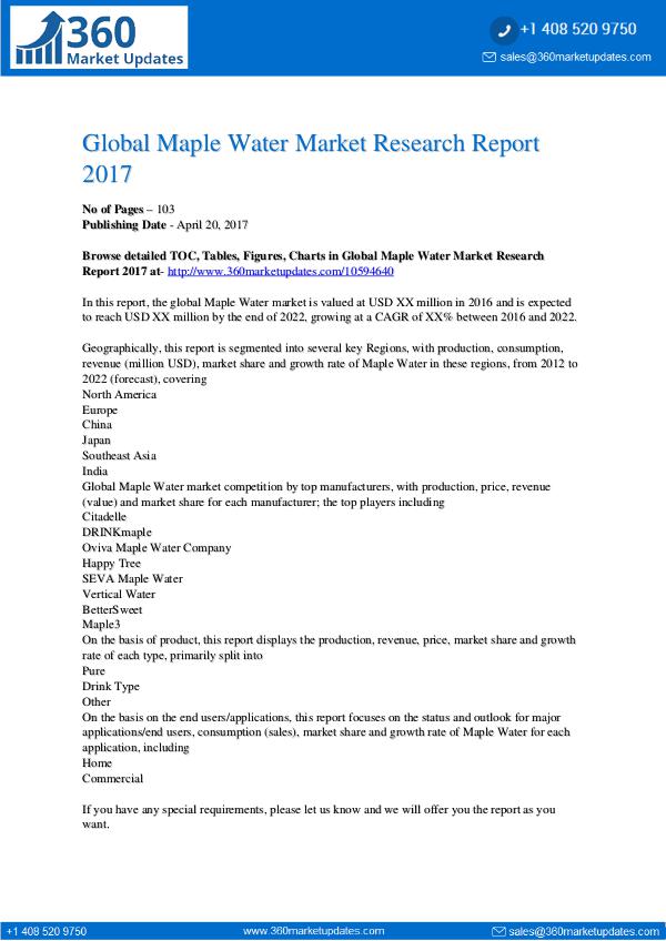 Global-Champagne-Sales-Market-Report-2016 Global-Maple-Water-Market-Research-Report-2017